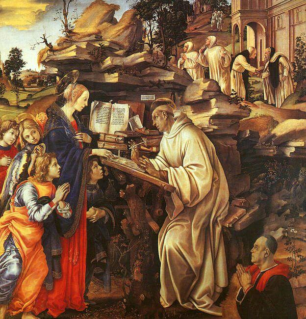 Filippino Lippi The Vision of St.Bernard China oil painting art
